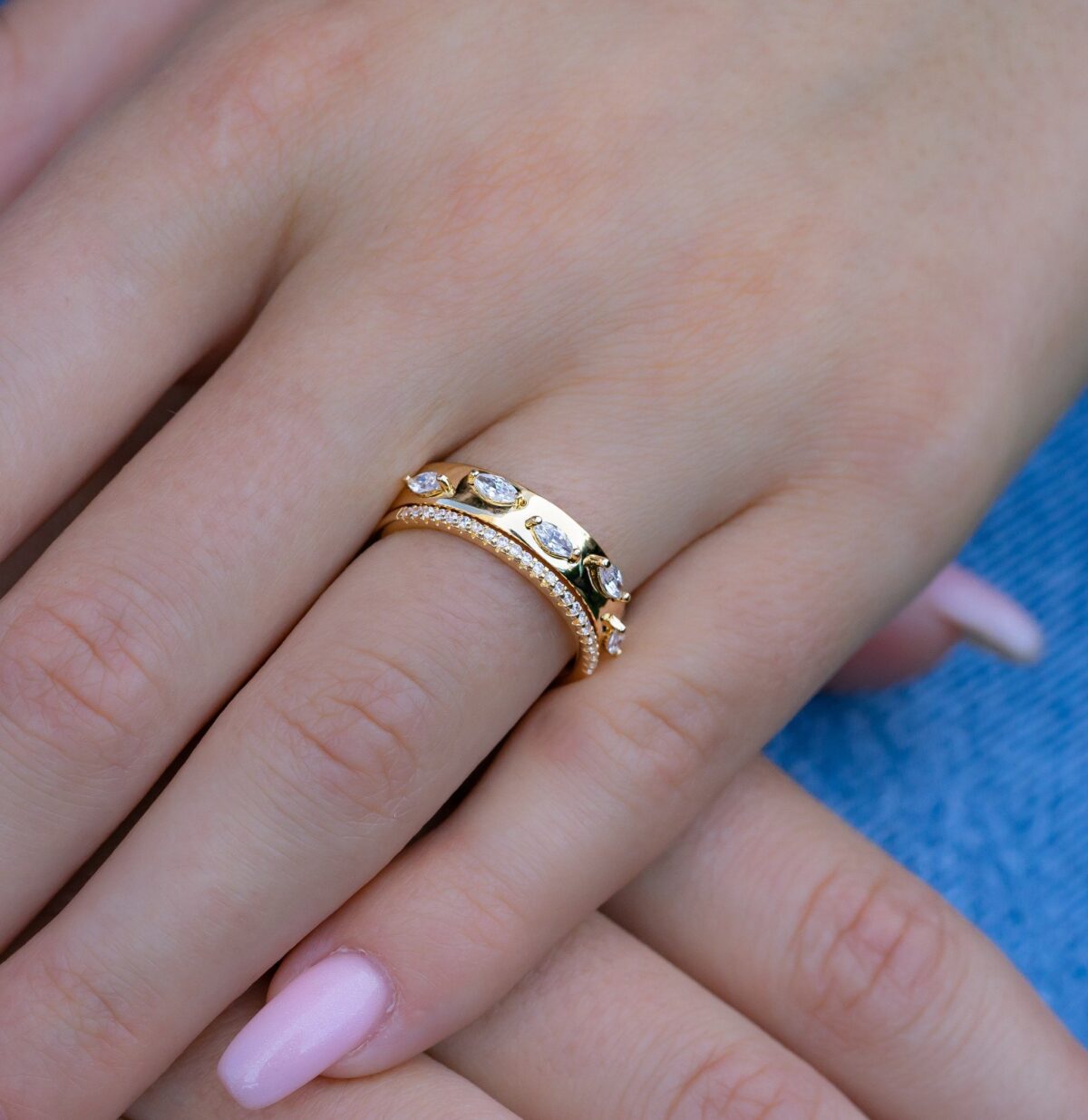 Trendy Bracelet & Ring set (Free-Size) - Image 3