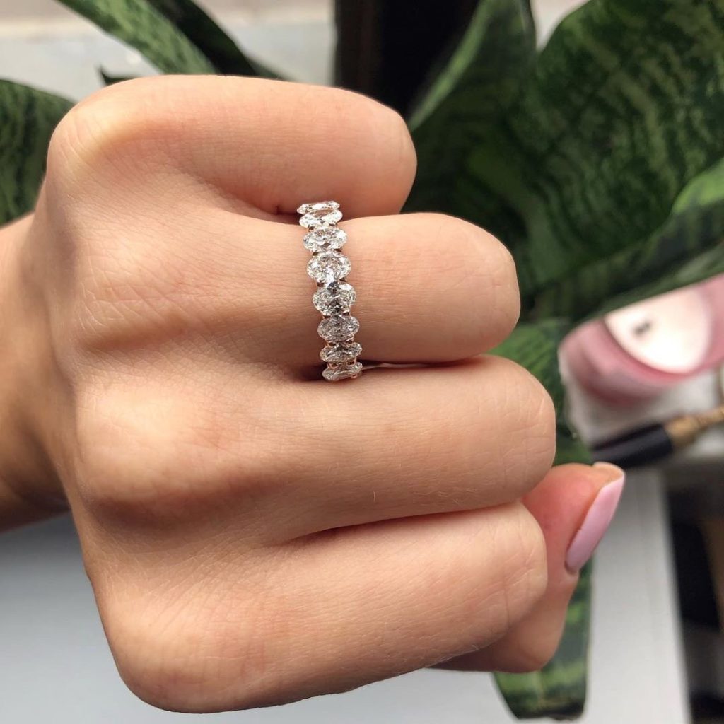 Oval Eternity Band 
