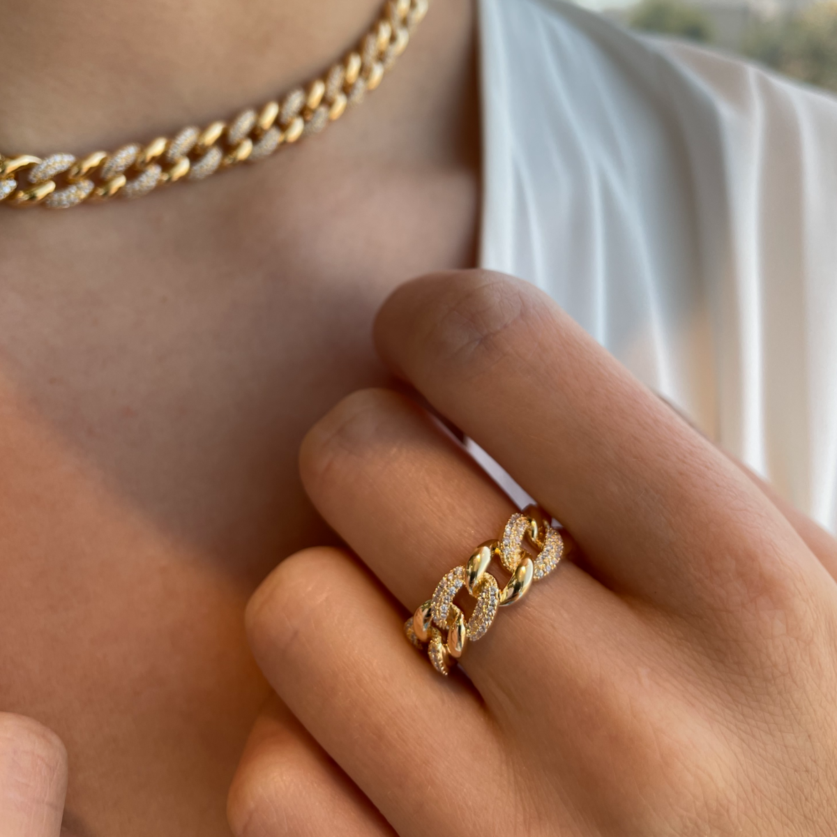 Kamaria Link Ring (Free Size)