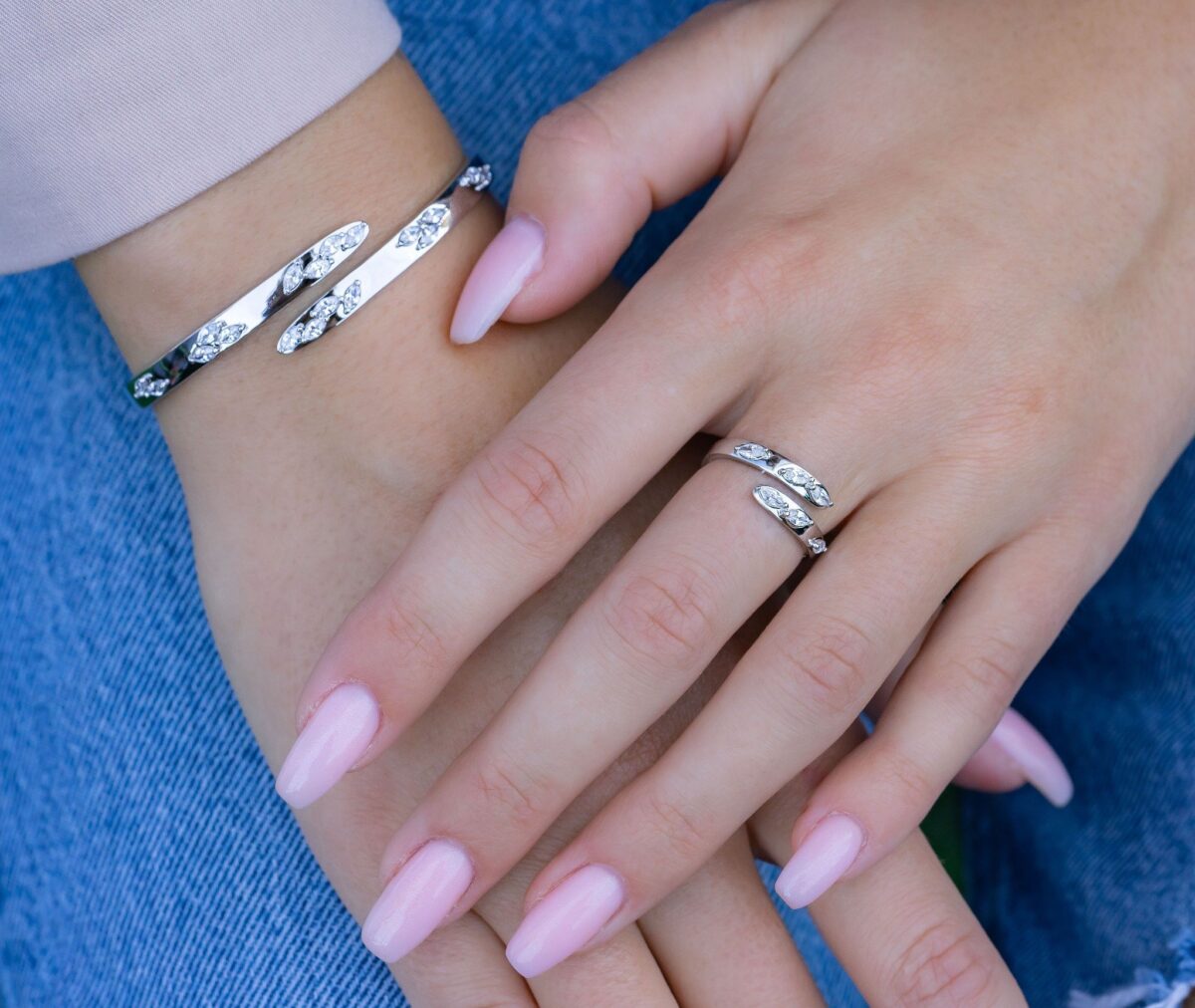 Kate Bracelet & Ring set (Free-Size) - Image 2