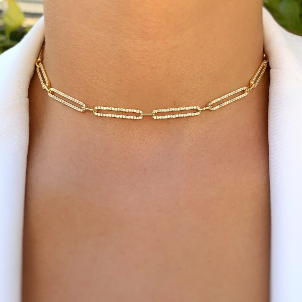 Roma Link Choker - Golden 