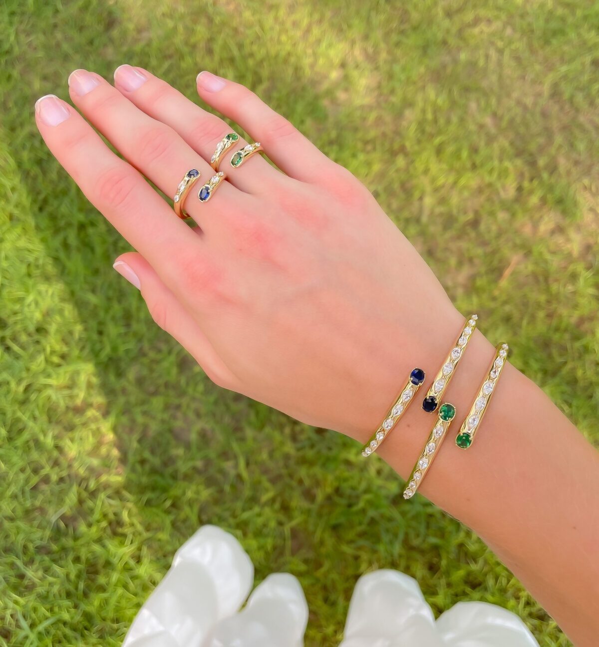 Samira Bracelet & Ring Set (Free Size)