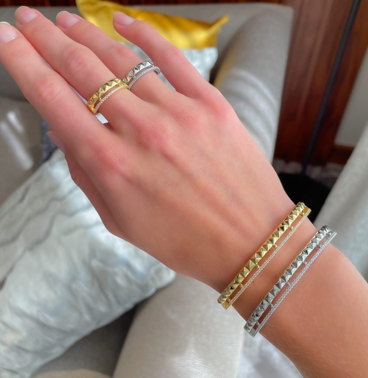 Airi Bracelet & Ring Set (free size)