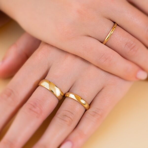 Metallic Stack Ring