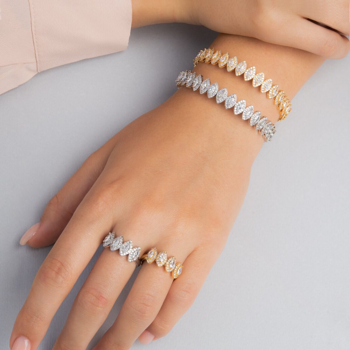 Terra Bracelet Ring set (Free Size)