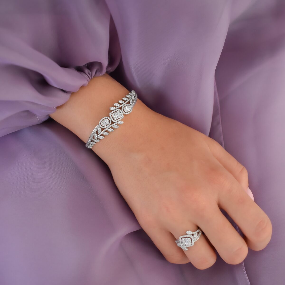 Enisa Bracelet & Ring Set (free size) - Image 3