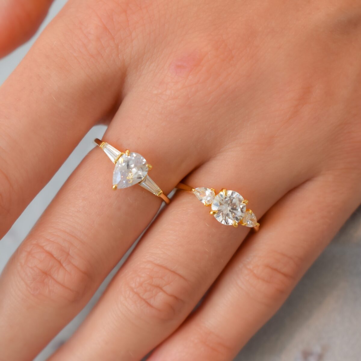 Tri-Stone Ring