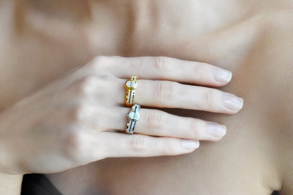 Shatha Ring (Free Size) - Silver 