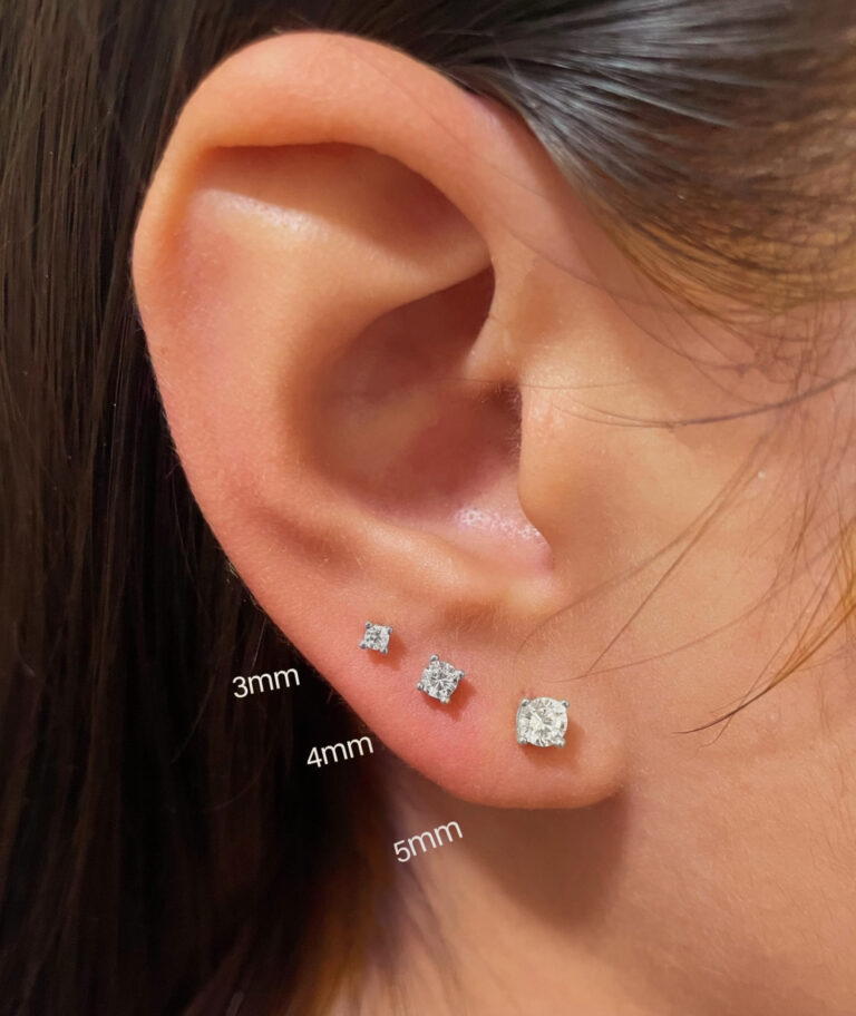 Classic Round Stud Earrings