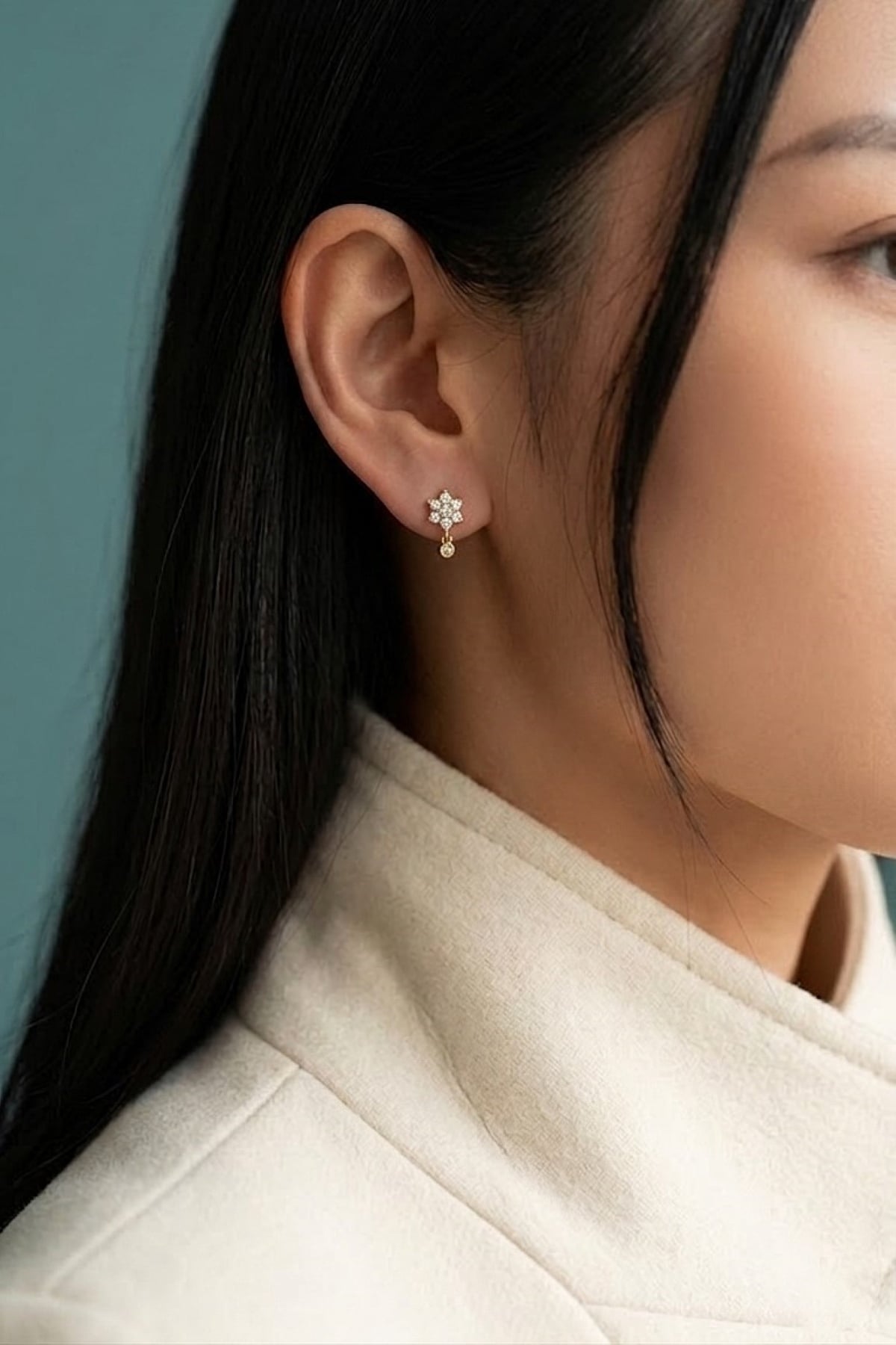 Floral Dangle Earring