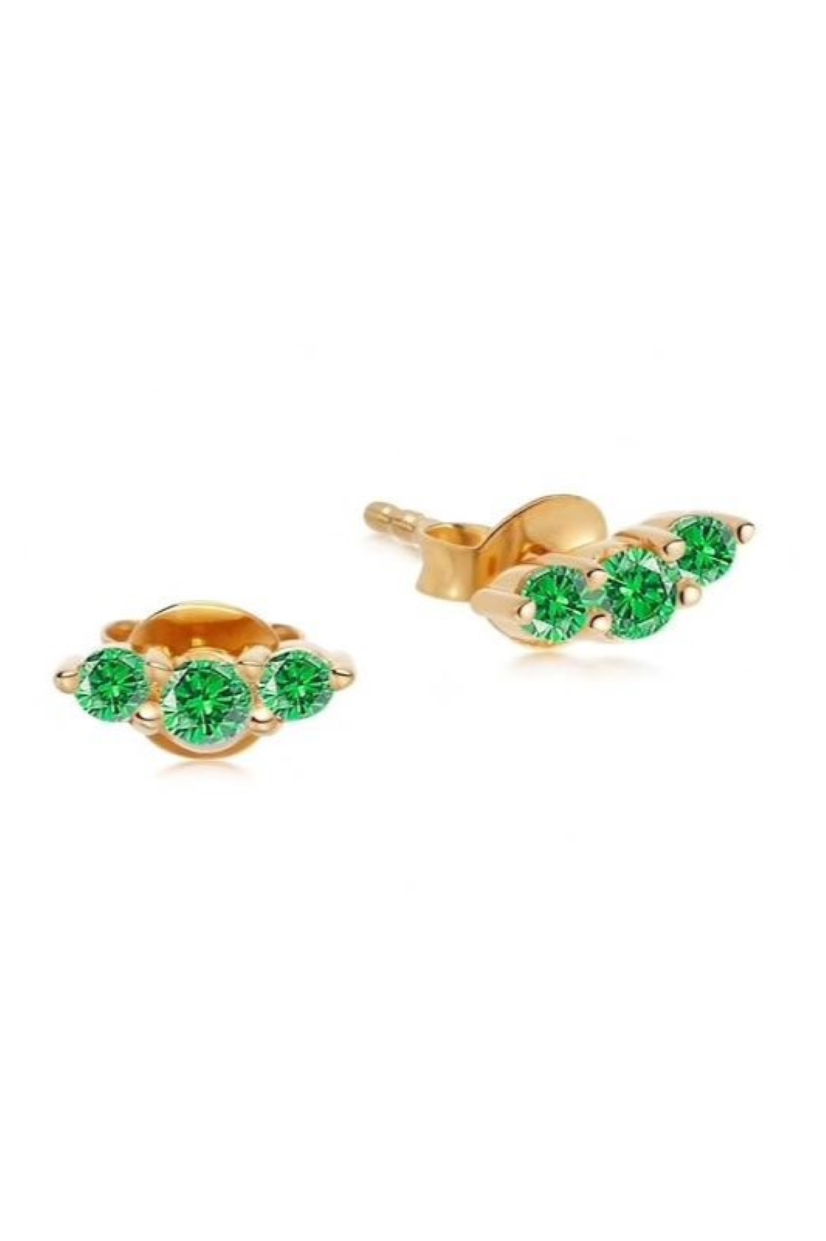 Green Trio Earrings