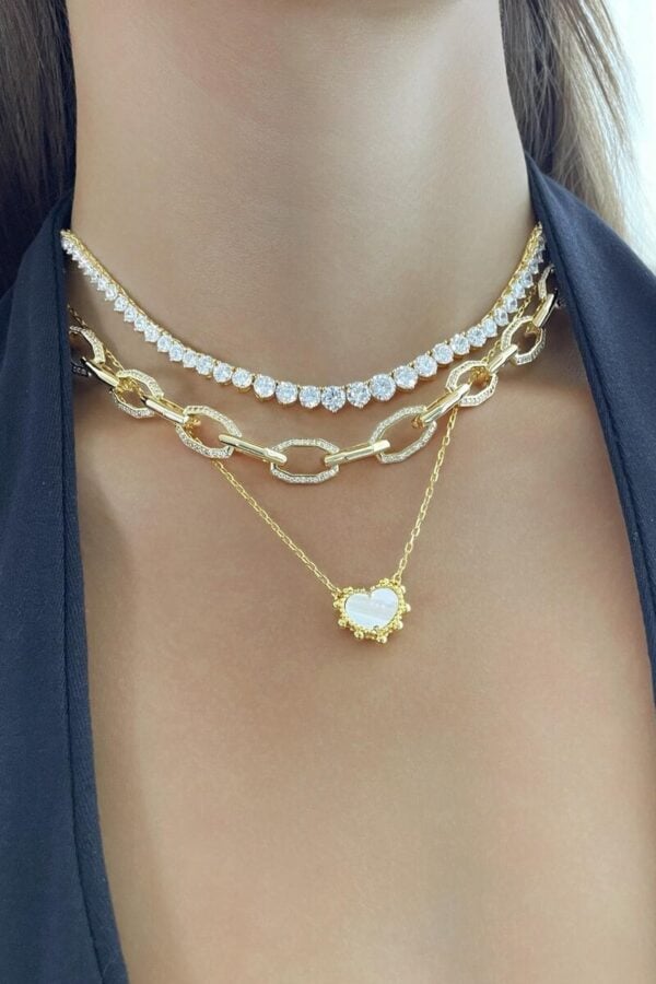 Perfect Harmony Choker Necklace - Golden