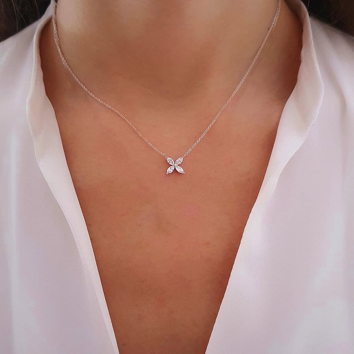 Marquise Flower Necklace_(2)