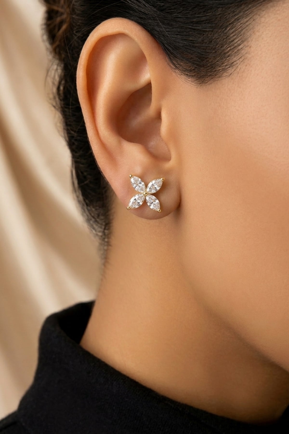 Marquise Flower Stud4