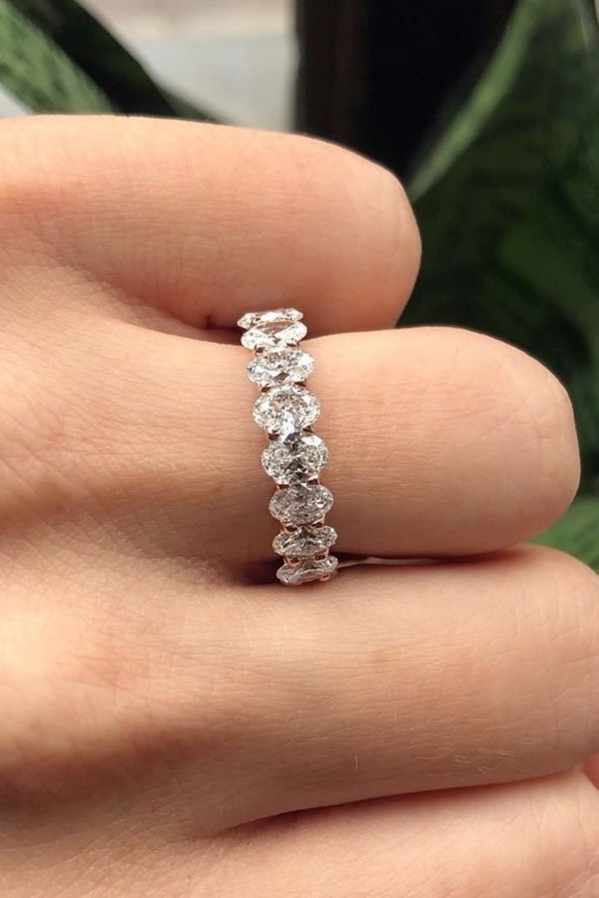 Oval Eternity Band