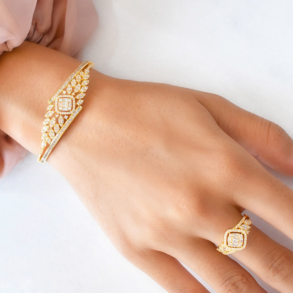 Quinn bracelet & Ring Set (Free Size) - Image 3