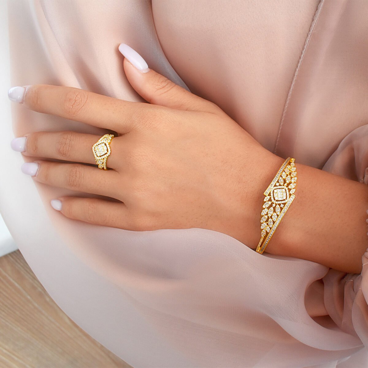 Quinn bracelet & Ring Set (Free Size) - Image 2