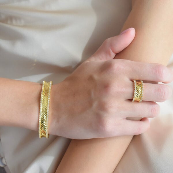 Nawra Bracelet & Ring (free-size)