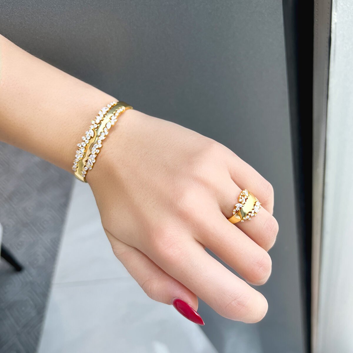 Mabel Bracelet & Ring (free size) - Image 4