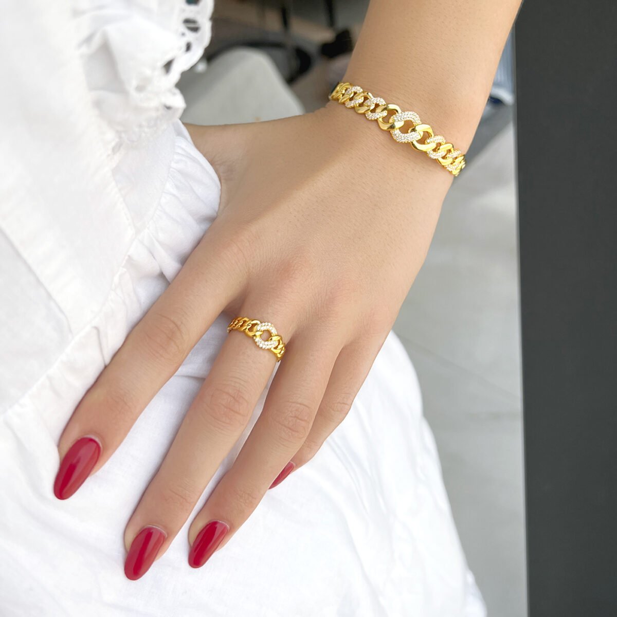 Ari Bracelet & Ring (free size) - Image 2
