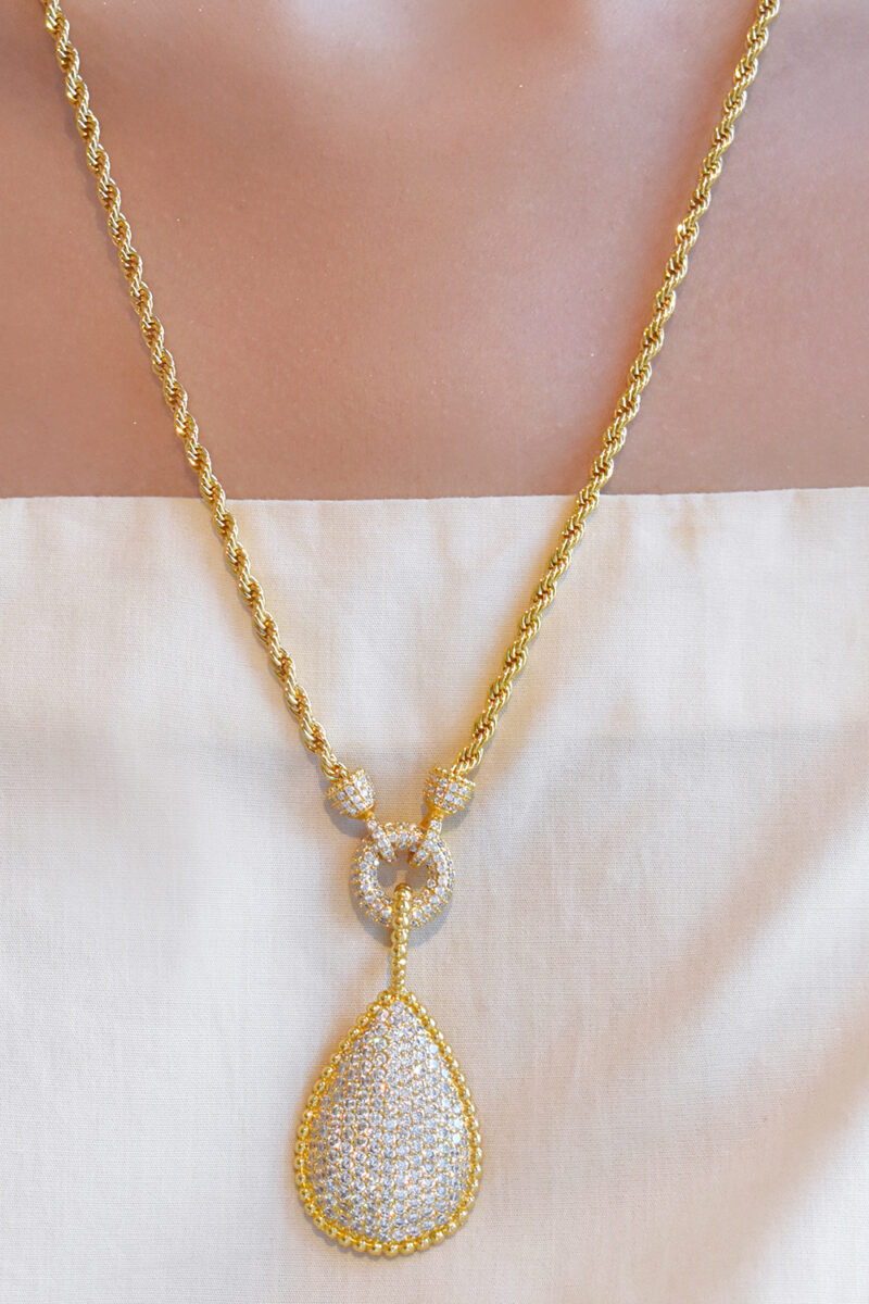 Lola Necklace and Earring Set - Golden