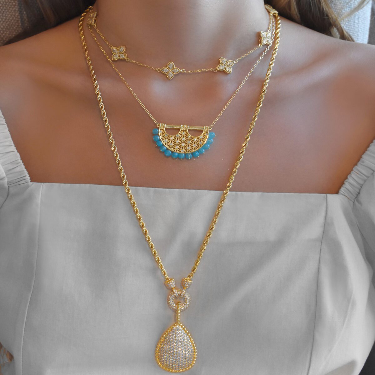 Lola Necklace and Earring Set - Image 2