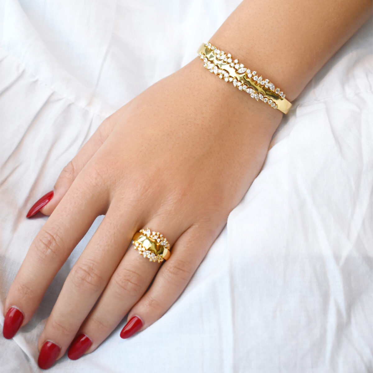 Mabel Bracelet & Ring (free size) - Image 7