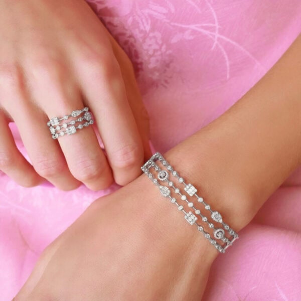 Muccia Bracelet & Ring (Free Size)