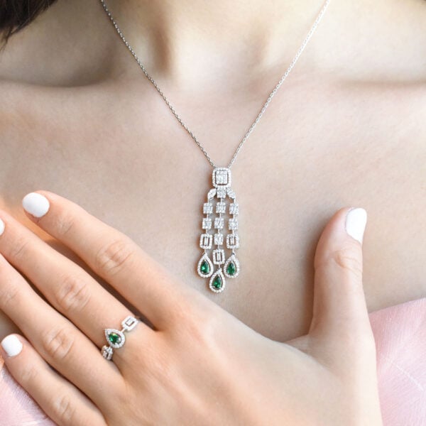 Leila Necklace Earring and Ring Set