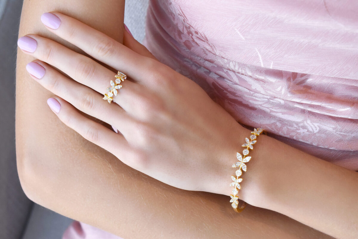 Ziya Bracelet Ring Set (Free Size) - Image 4