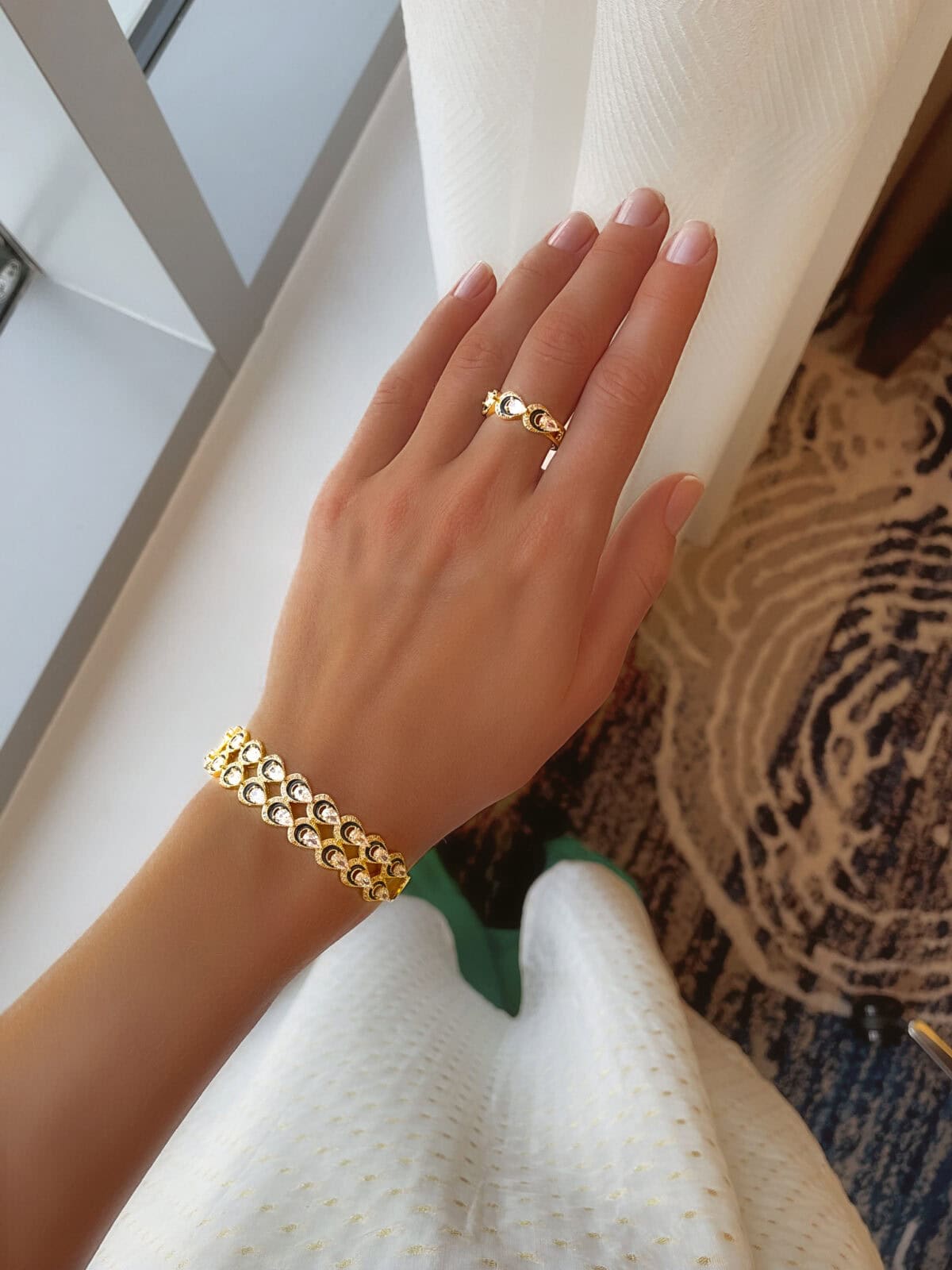 Pia Bracelet & Ring (Free Size) - Image 3