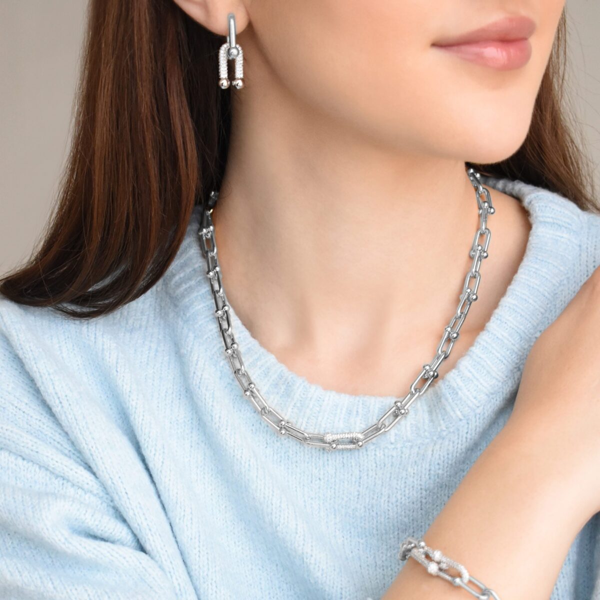 Ambre Necklace And Earring Set