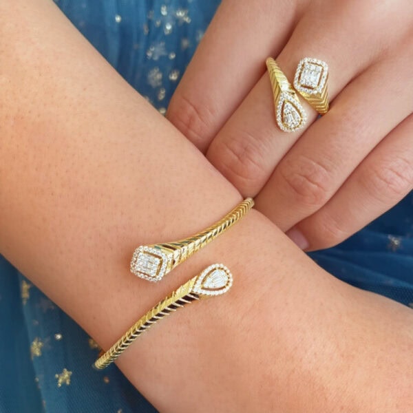 Nissi Bracelet & Ring Set (Free Size)