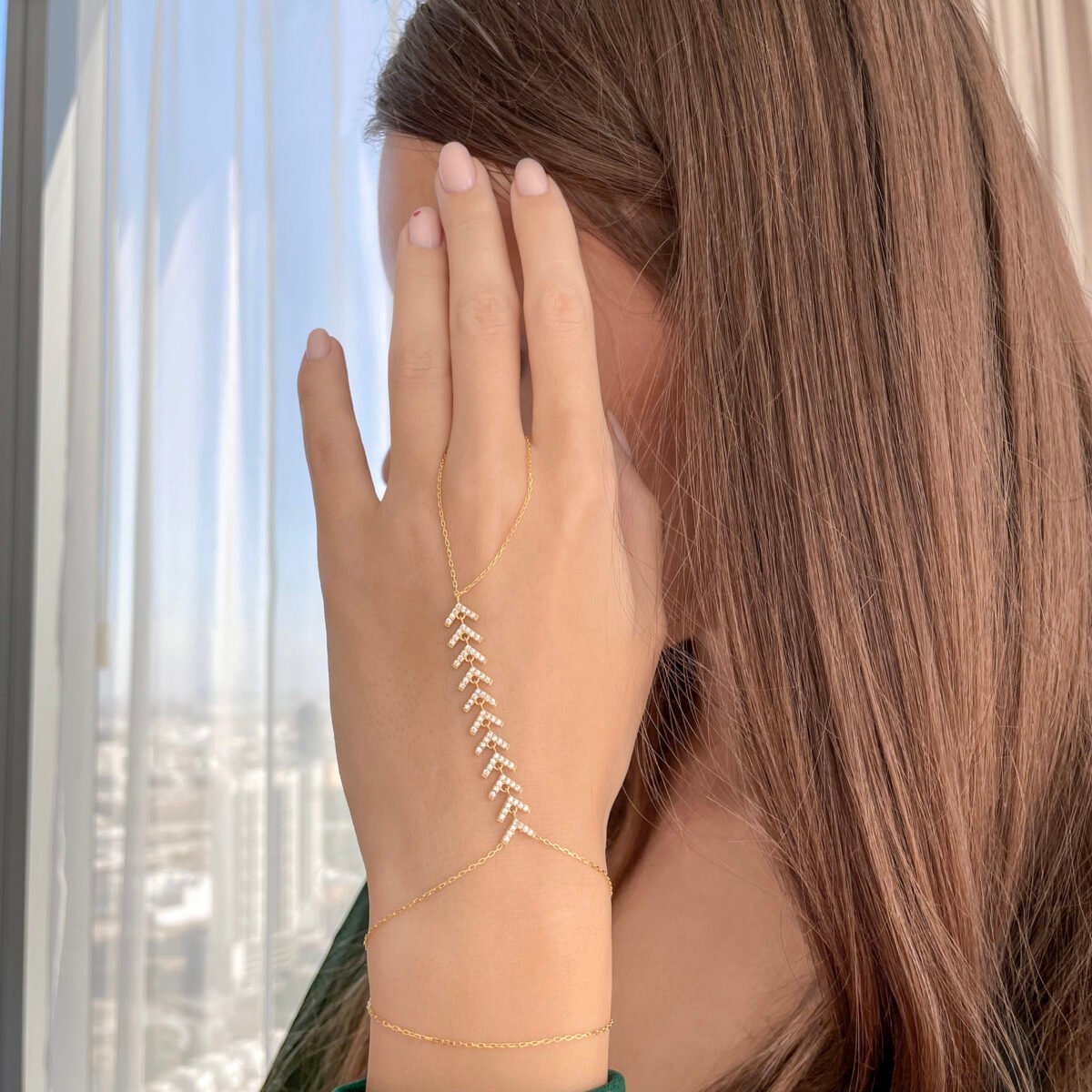 Maja Hand Chain Bracelet - Image 2