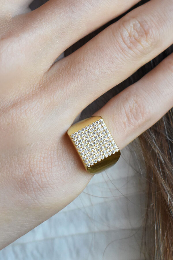 Waniya Pinky Ring (Free Size) - Golden