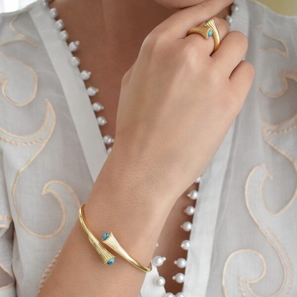 Morzine Bracelet & Ring Set (Free-Size)