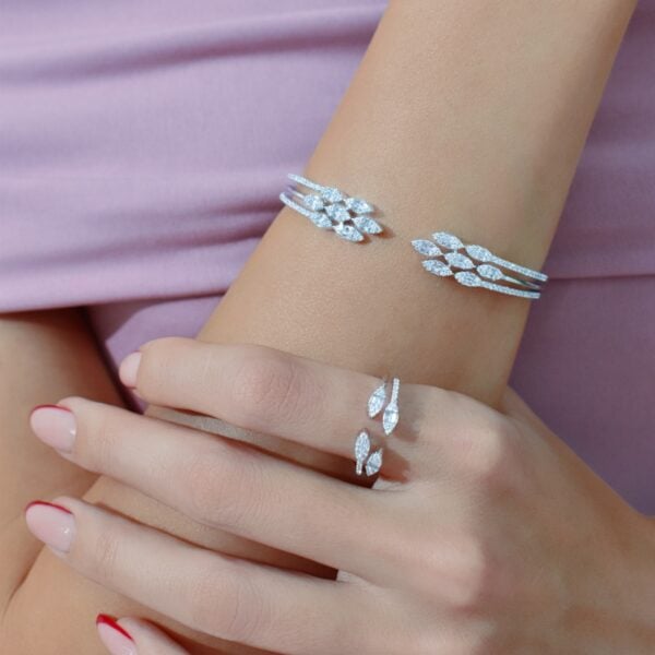 Emery Bracelet & Ring Set (Free size)