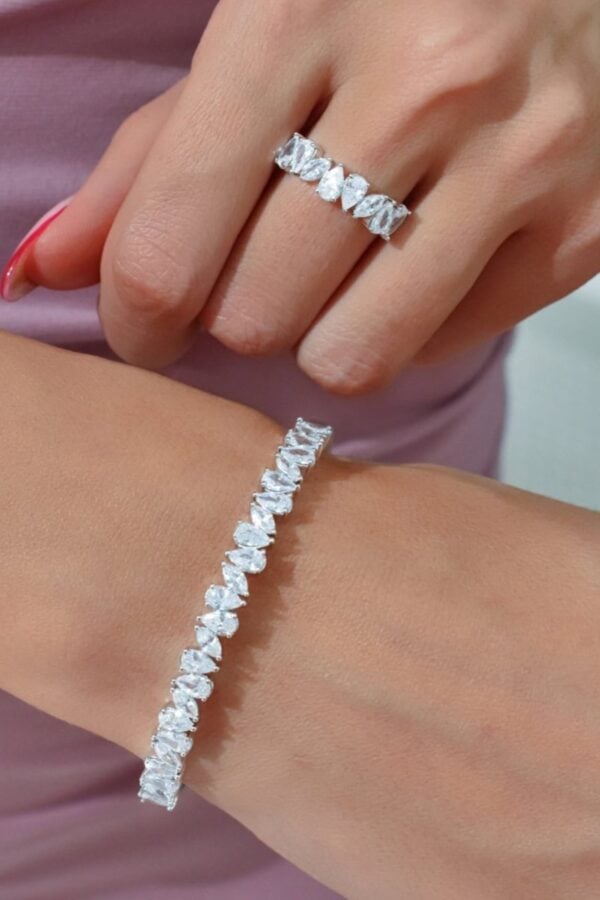 Larissa Bracelet Ring Set (Free Size)