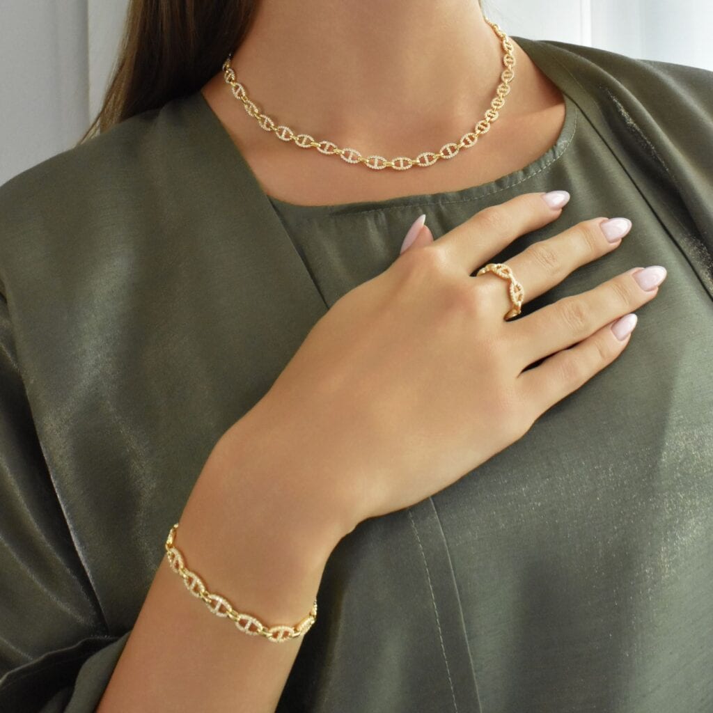 Chlea Necklace Full Set - Golden 