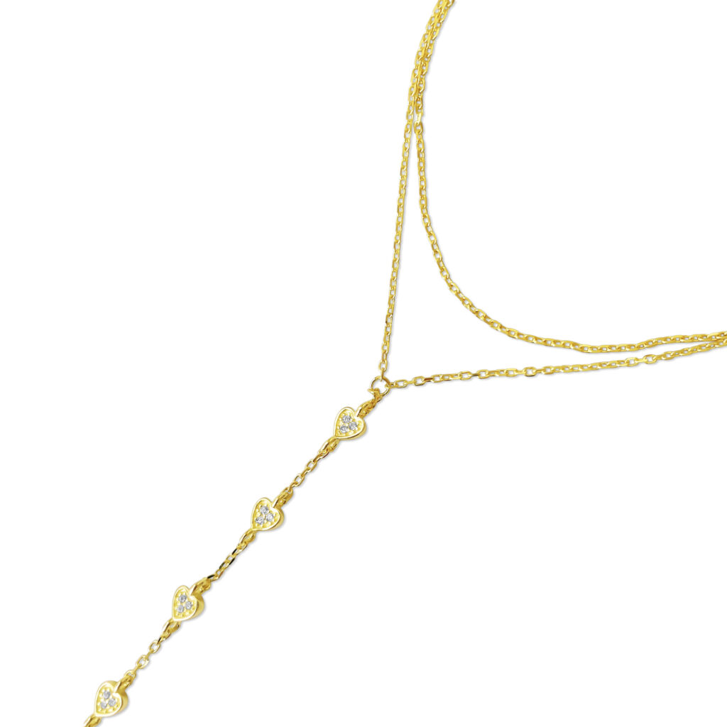 Heart Of Gold Hand Chain Bracelet 