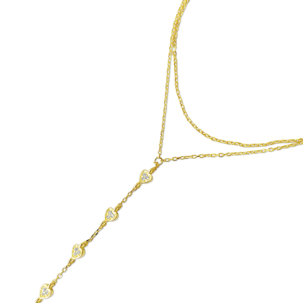 Heart Of Gold Hand Chain Bracelet