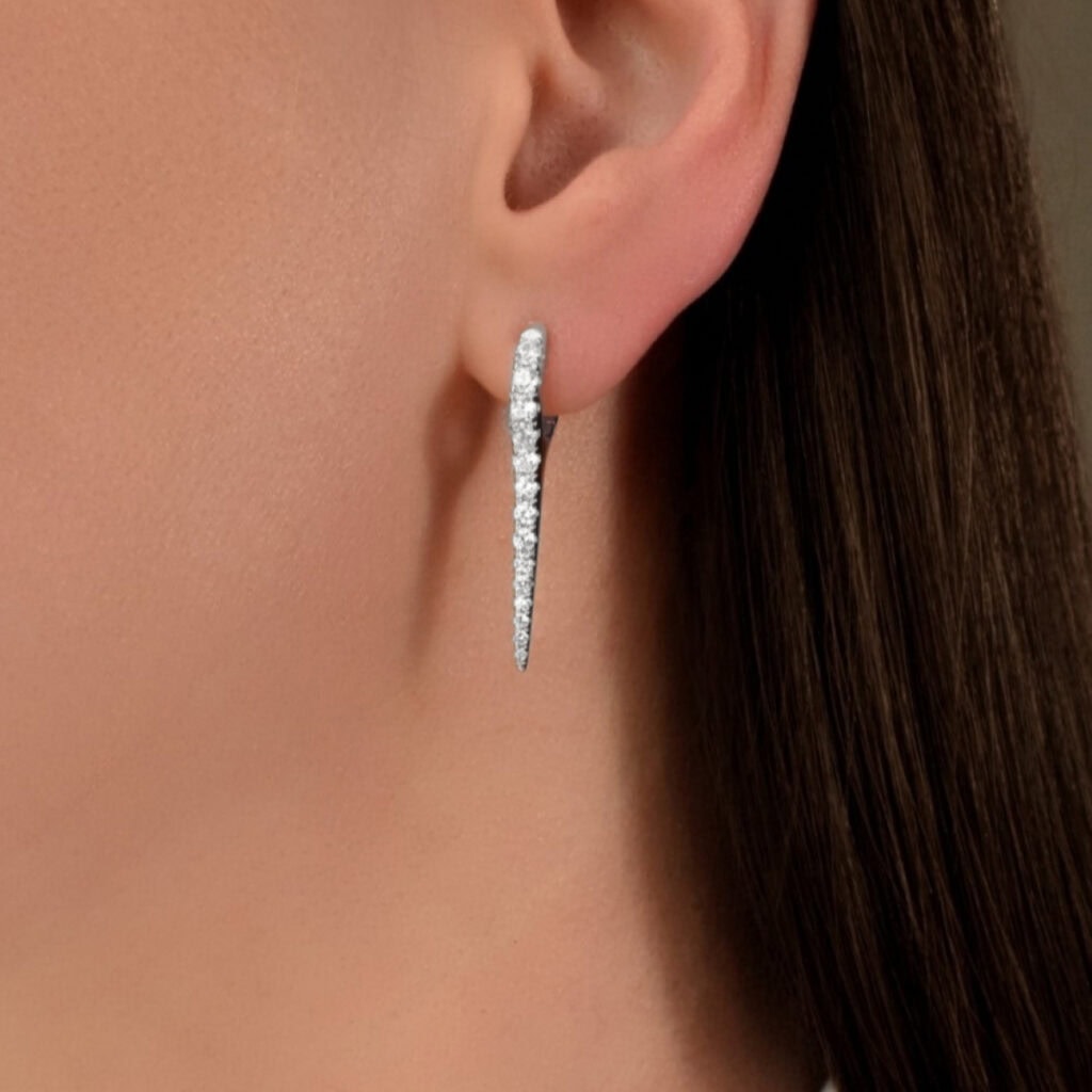 Kaashvi Hoop Earrings - Silver 