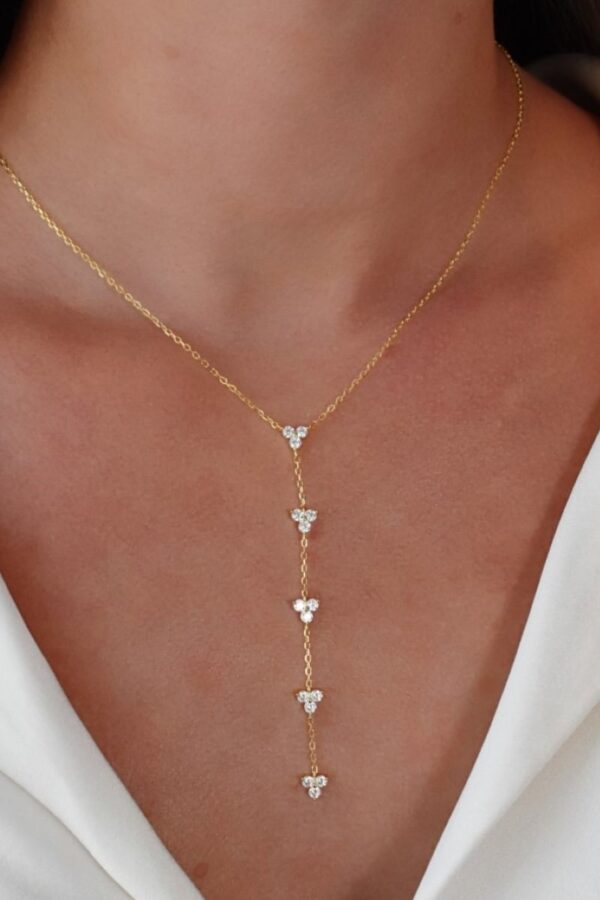 Giadaa Lariat Necklace - Golden