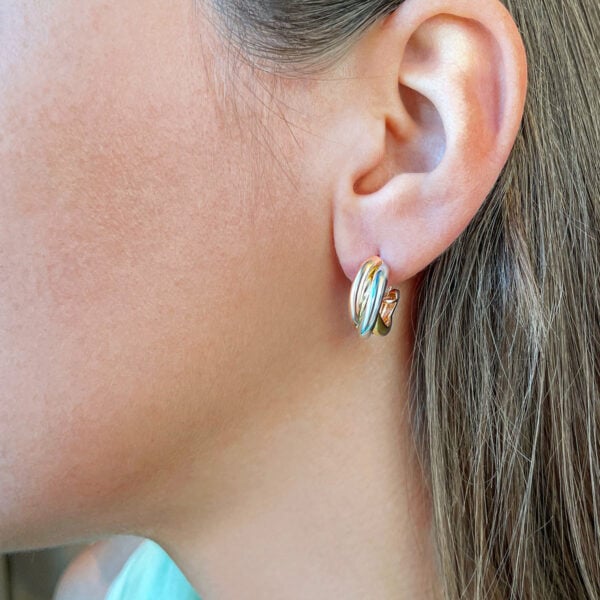 Shannah Twisted Huggie Earrings