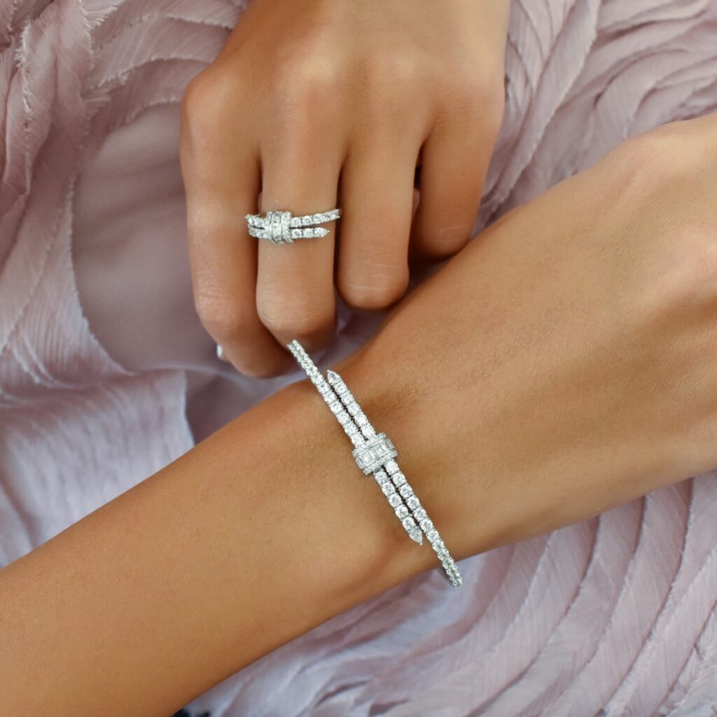 Verity Bracelet Ring Set (Free Size) 