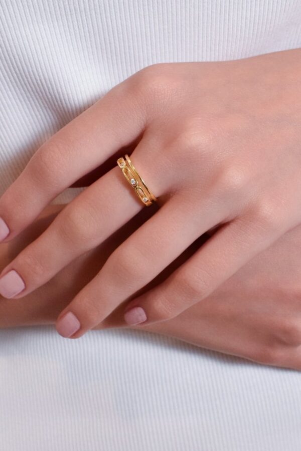 Maple Ring (Free Size) - Golden