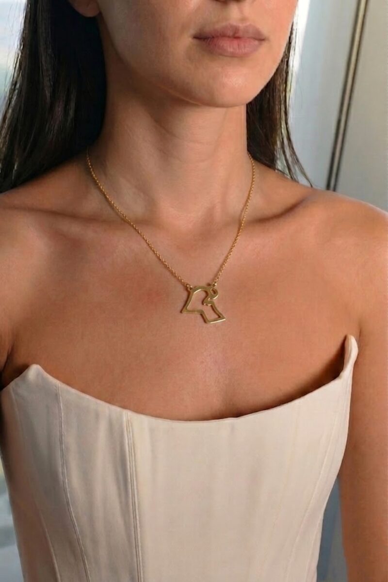 Kuwait Map Necklace